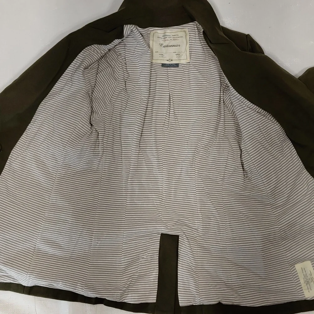 Anthropologie Cartonnier Green Jersey Blazer - Picture 7 of 7
